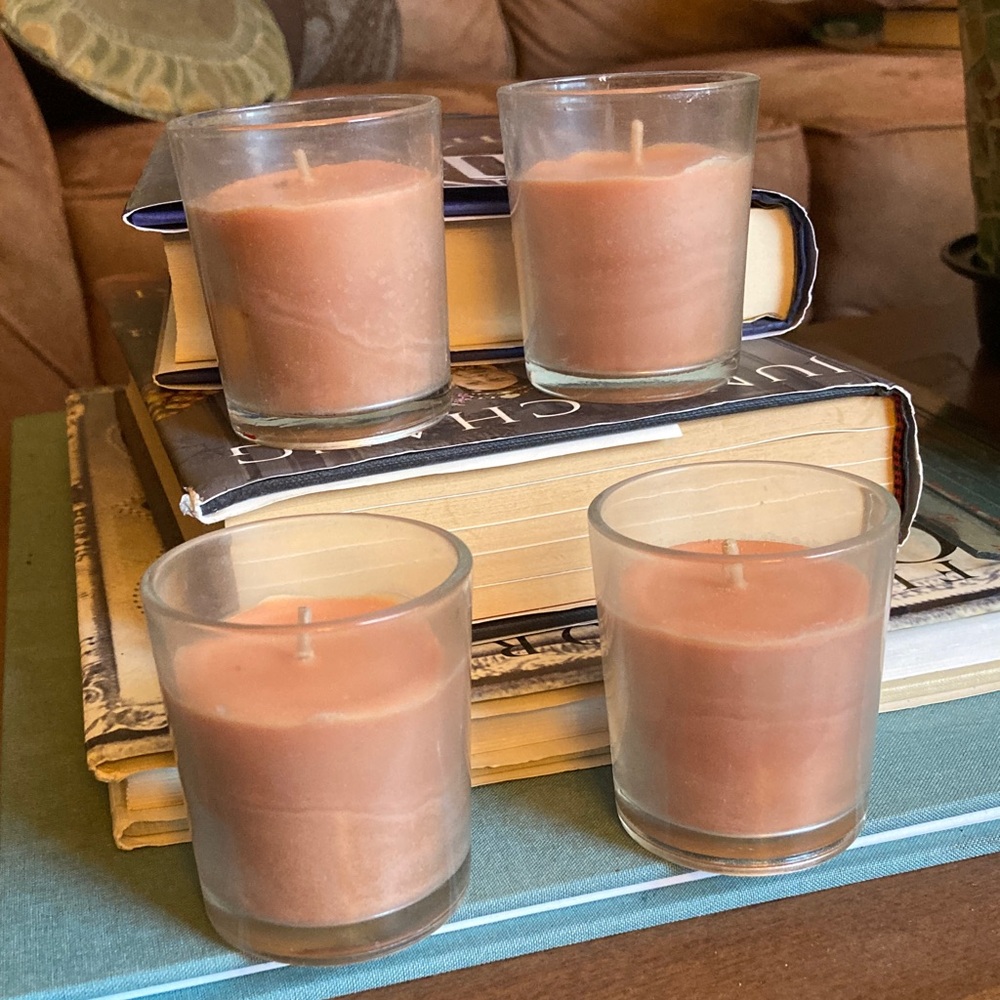 Set of 4 Pumpkin Spice Votive Candles